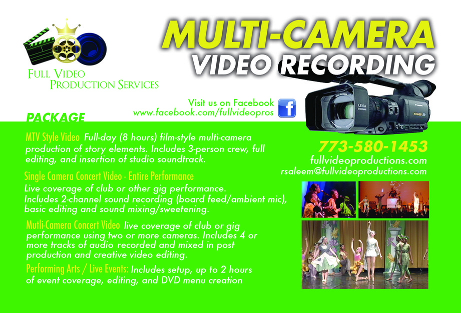 Videographers in Chicago - Full video Production Services