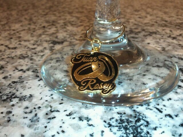 Custom Invites / Favors in Oklahoma City - Metro Pins... for Bridal Wine Charms