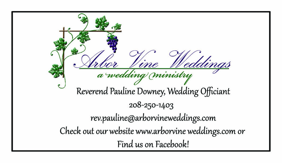 Officiants in Boise - Pauline Downey / ArborVine Weddings