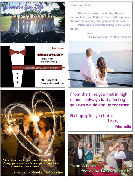 Custom Invites / Favors in Summerville - Tribute Ads