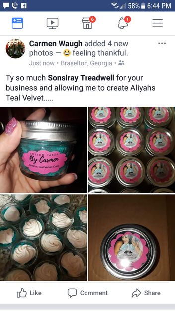 Cake in Braselton - Custom Jar Cakes By Carmen