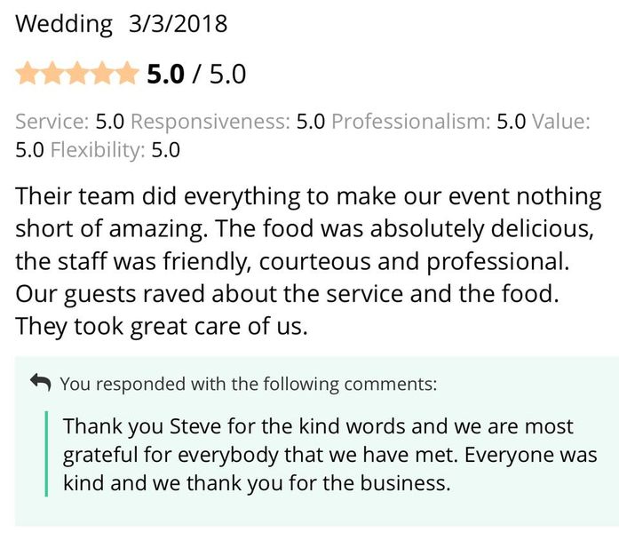 Caterers in Grove City - Tasteful Occasion