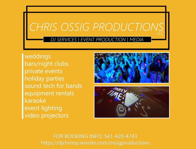 DJ in Bend - Chris Ossig Productions