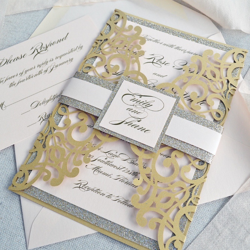 Wedding Invitations PAPER & LACE Wedding Chicks