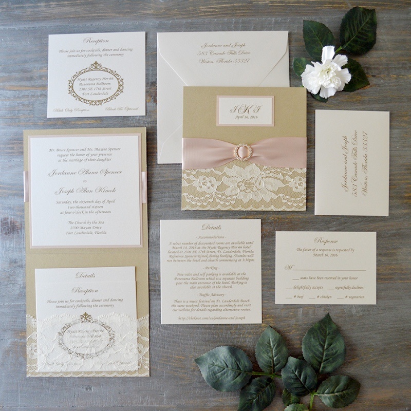 Wedding Invitations PAPER & LACE Wedding Chicks