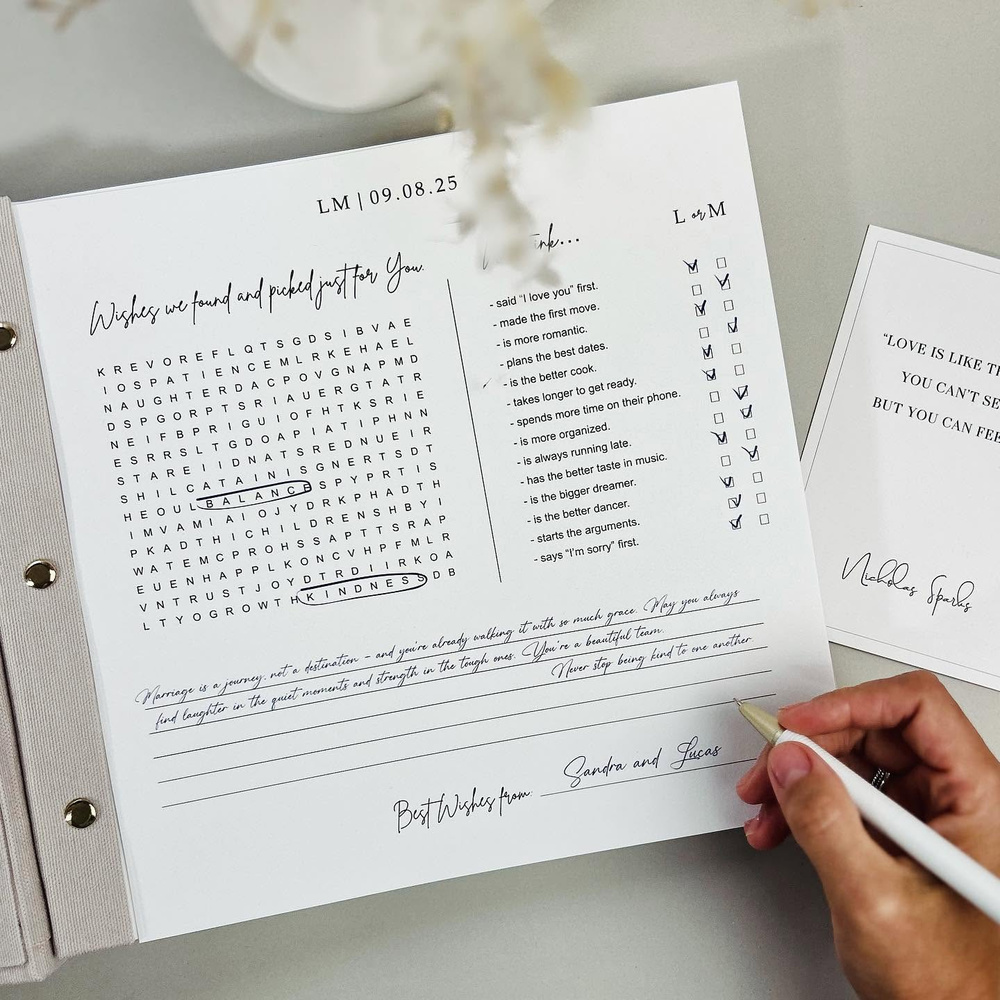 Love, Laughter & Memories: An Interactive Guest Book