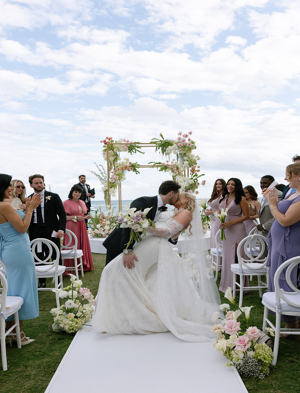 A Timeless White Wedding At Villa La Joya | Brittany & Anton