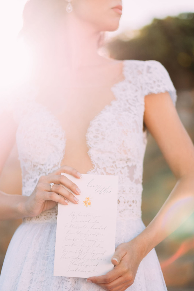 Ethereal Bridal Shoot In A White Villa In Crete