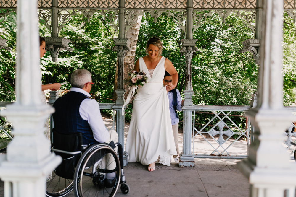 Intimate Wedding Ceremony In Central Park.