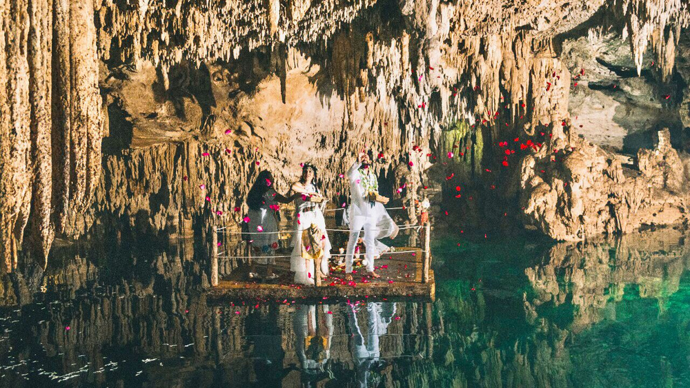 Traditional Mayan Wedding In A Cave Cenote Tulum