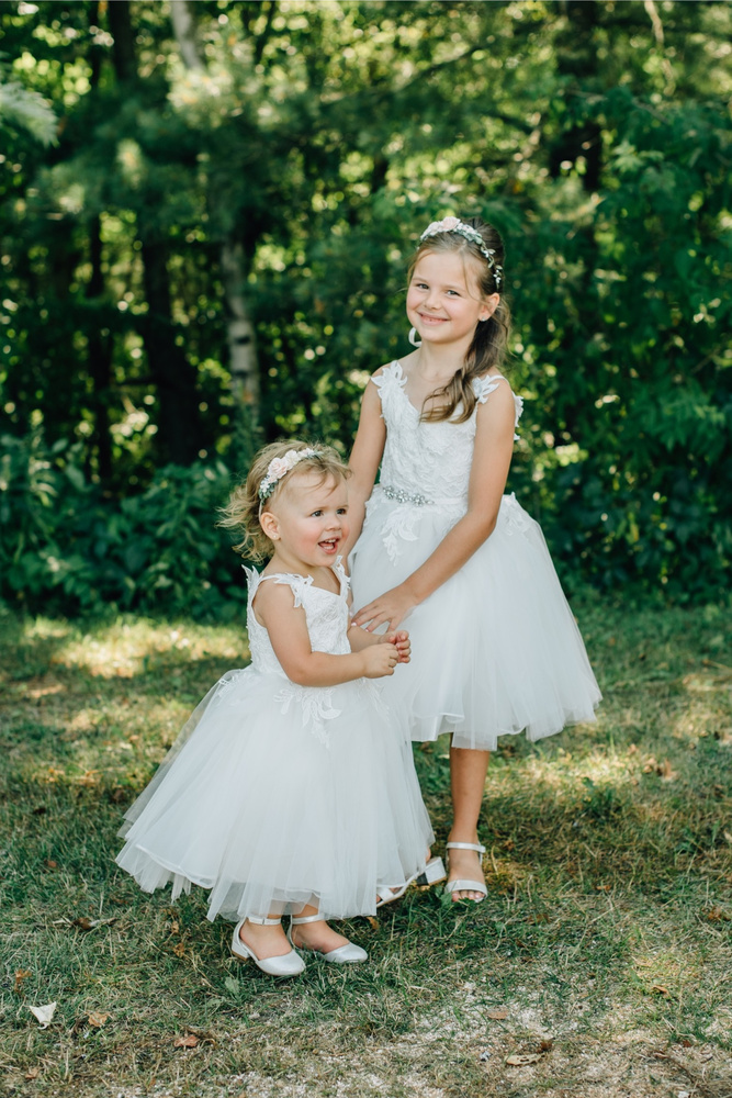 One Ivory Flower Girl Dress Styled 3 Different Ways