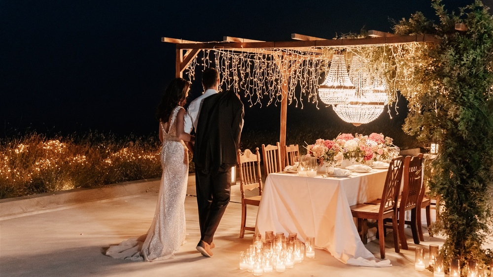 Bright, Bold, And Romantic Elopement In Santorini