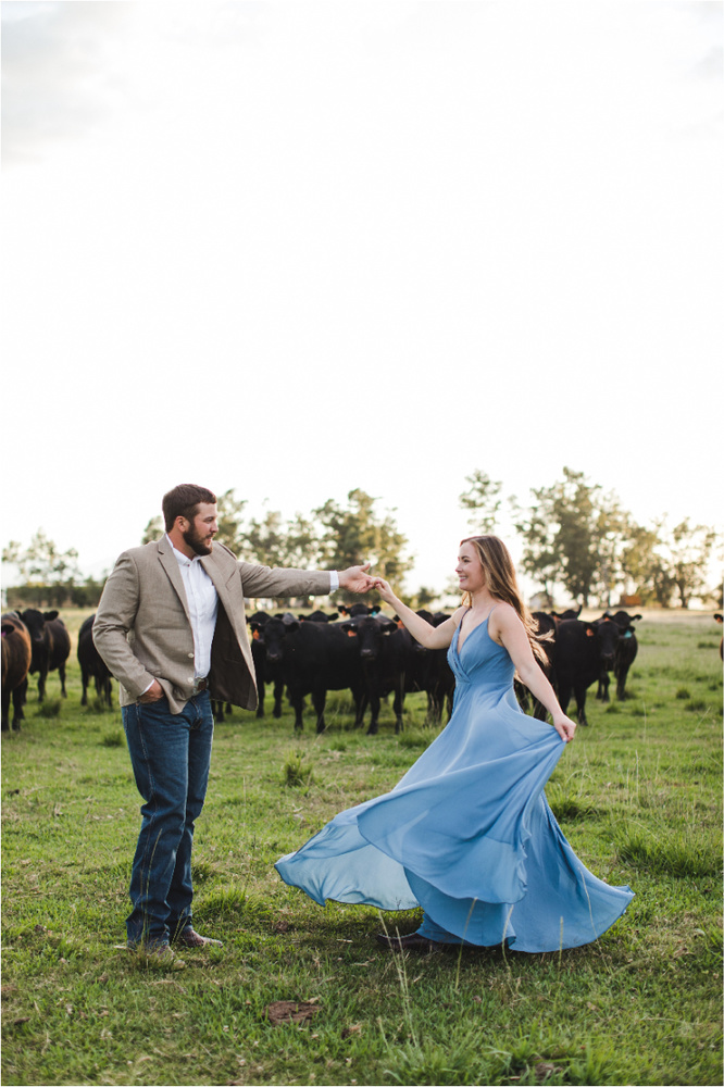Engagement Session On A Cattle Ranch