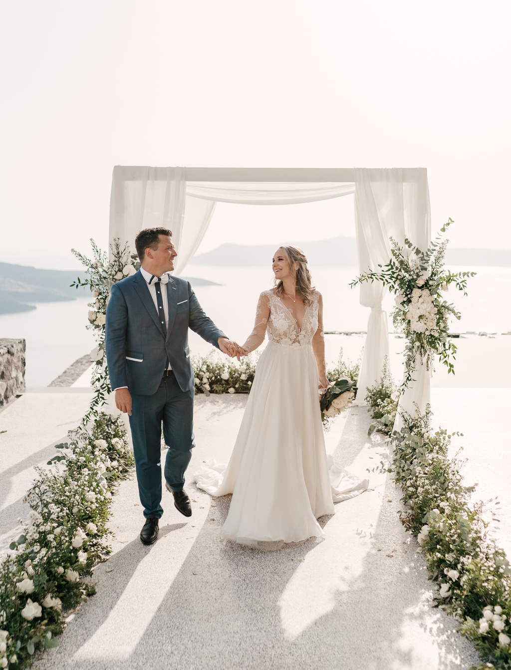 Romantic Wedding  In Santorini