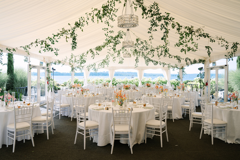 Soft Pastel Florals On Seattle's Waterfront