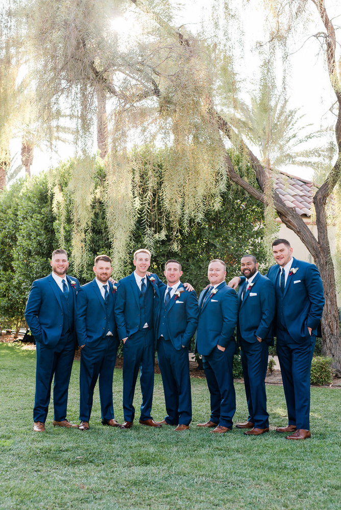 Blush + Burgundy Jw Marriott Las Vegas Wedding