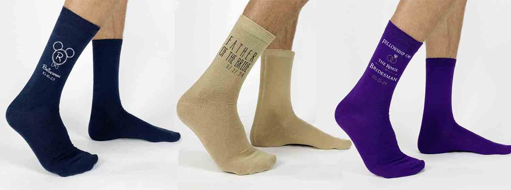 Custom Socks: One Secret To A Memorable Wedding