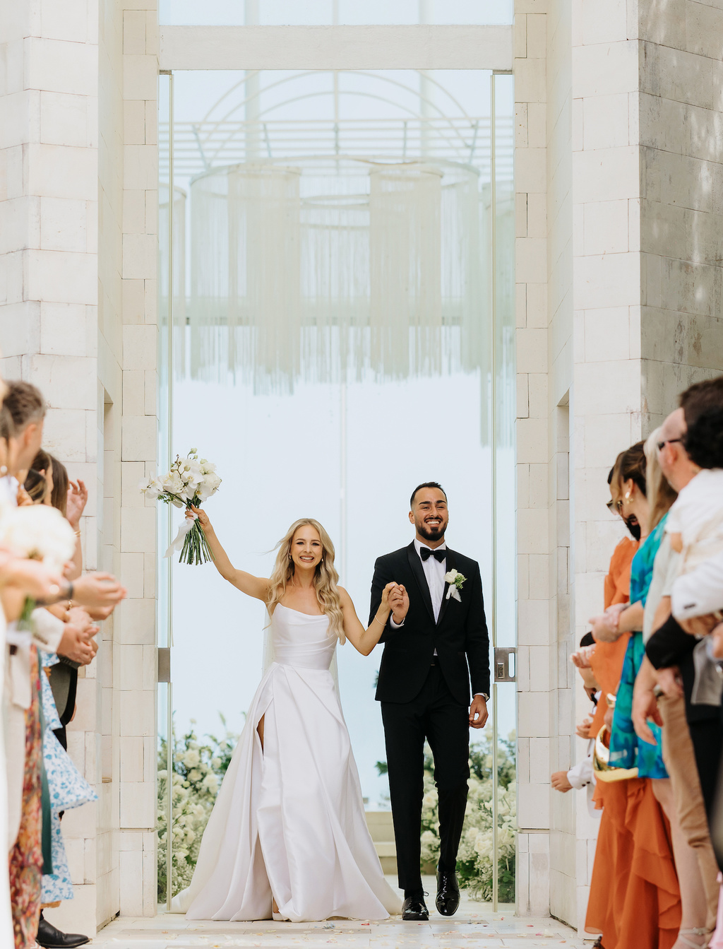 Elegant Wedding Reception Amid Tropical Greenery At Glass House By Tirtha