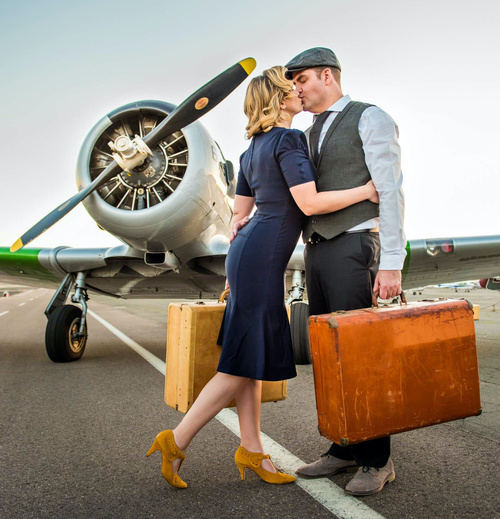 Vintage Engagement Shoot