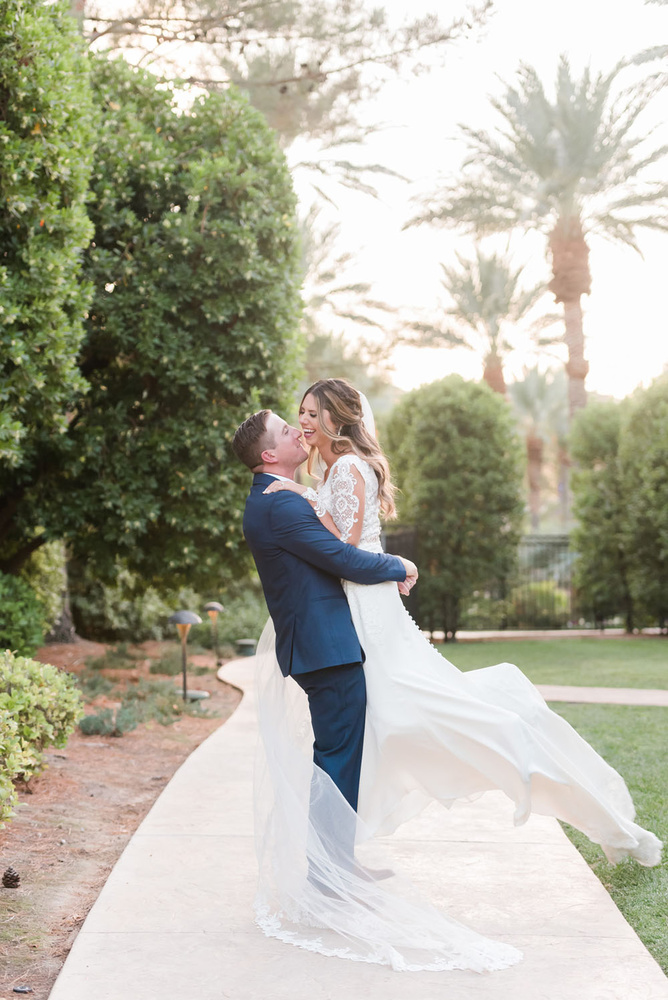 Blush + Burgundy Jw Marriott Las Vegas Wedding