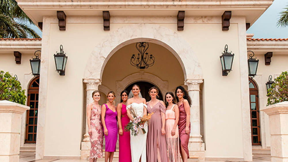 Destination Wedding In Front Of The Caribbean Ocean