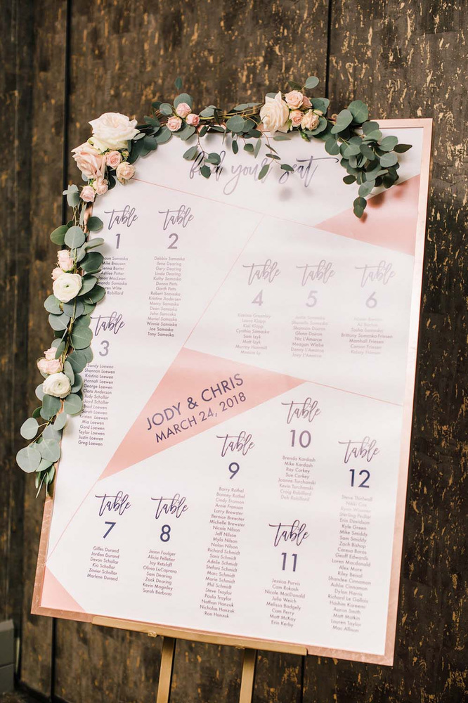 10 Unique Seating Chart Ideas For Your Wedding Day