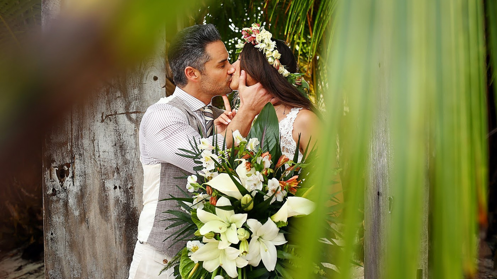 Beach Glam Wedding In Riviera Maya