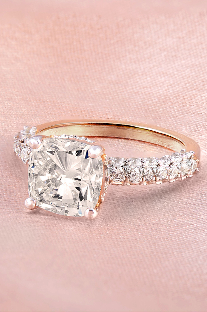 A Rosy Romantic Hue To Your Engagement Ring
