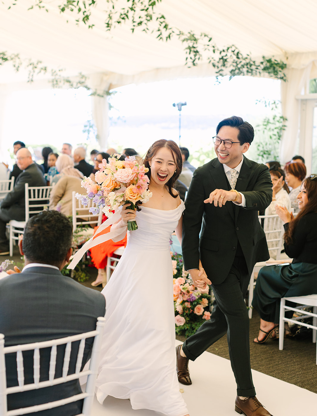 Soft Pastel Florals On Seattle's Waterfront