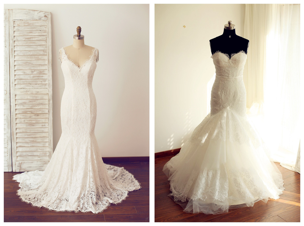 Stunning Mermaid Wedding Dresses Under $300