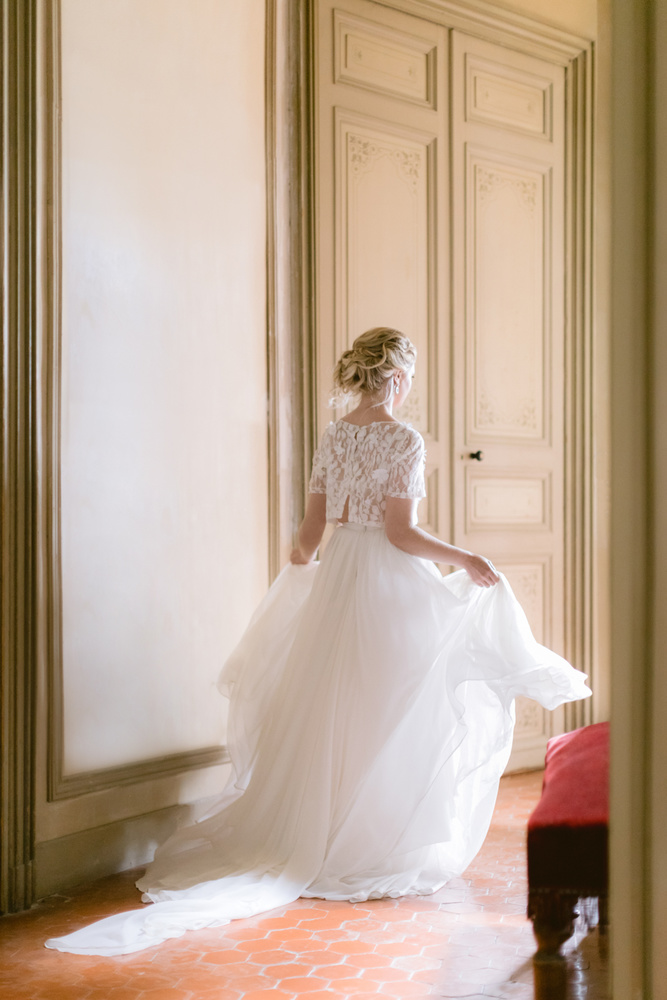 Dusty Blue Romantic Wedding Inspiration At Château D'astros