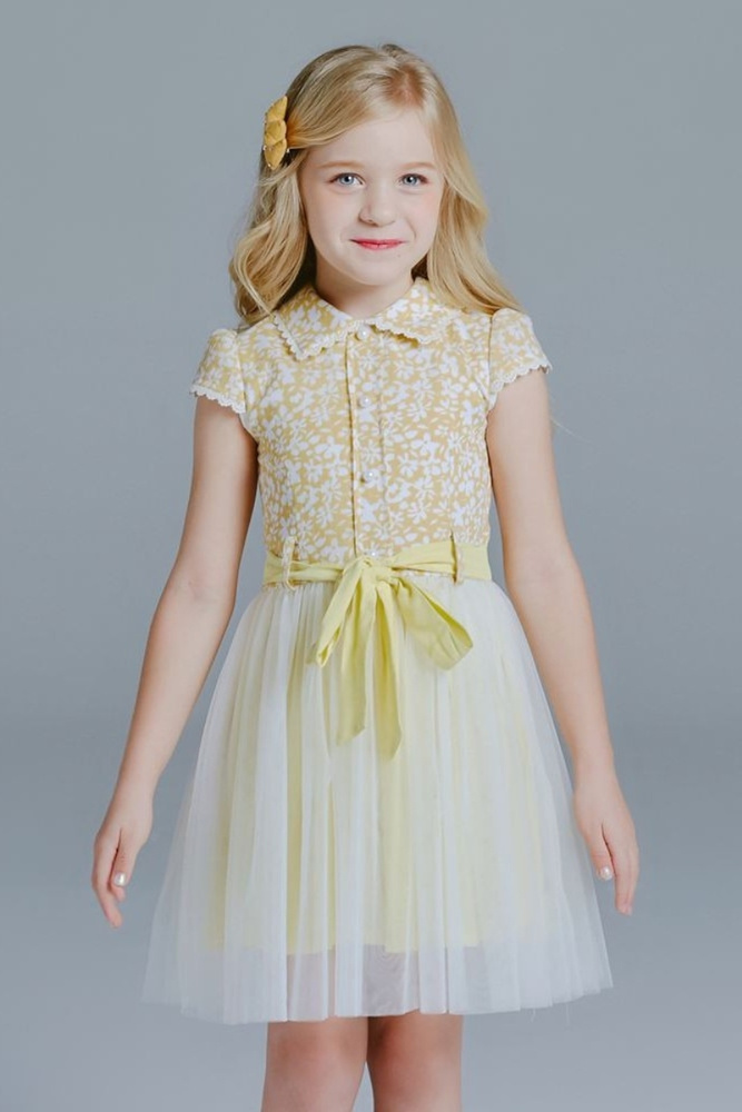 Cotton Flower Girl Dresses For A Casual Summer Wedding
