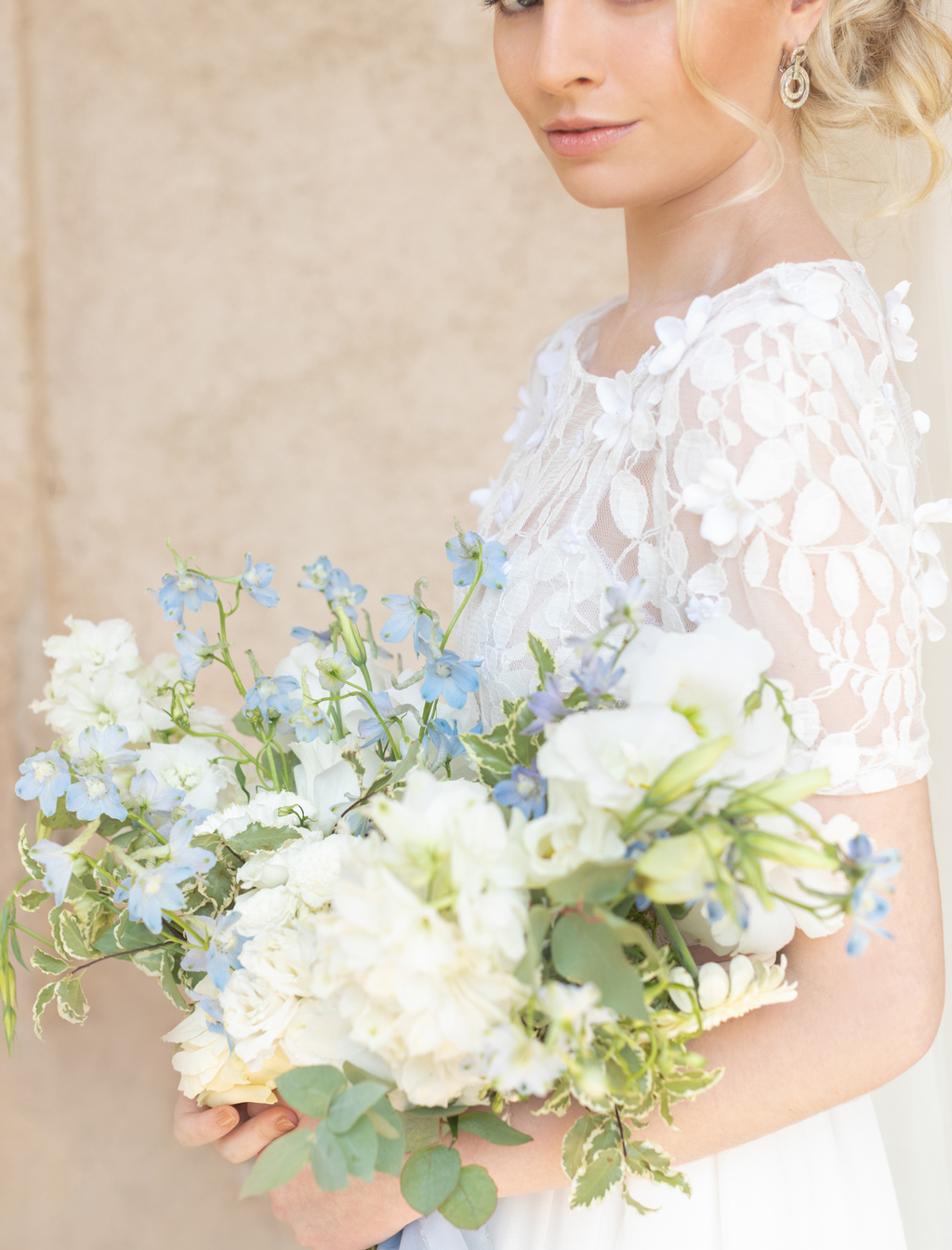 Dusty Blue Romantic Wedding Inspiration At Château D'astros