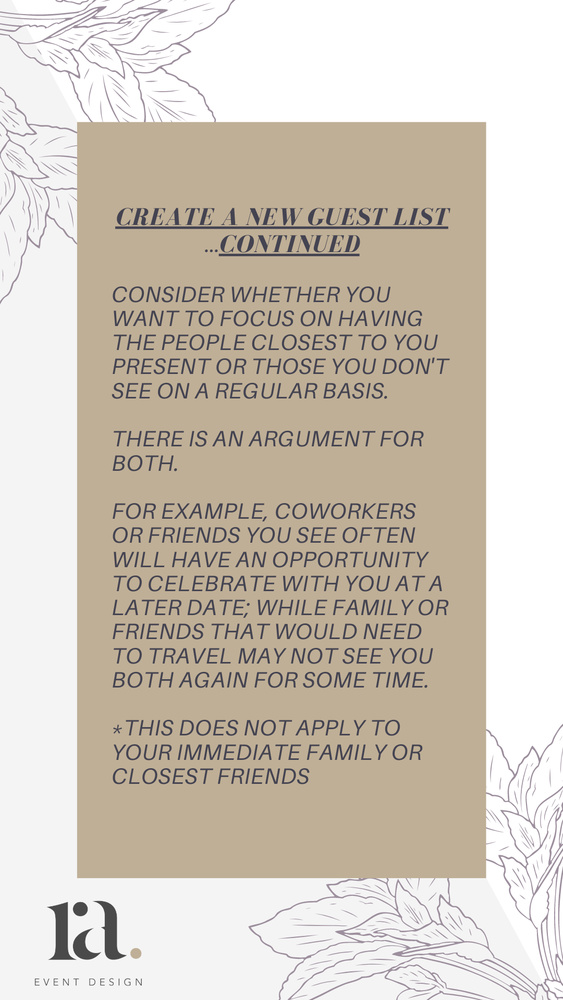 Wedding Pivot | How To Reduce Guest List