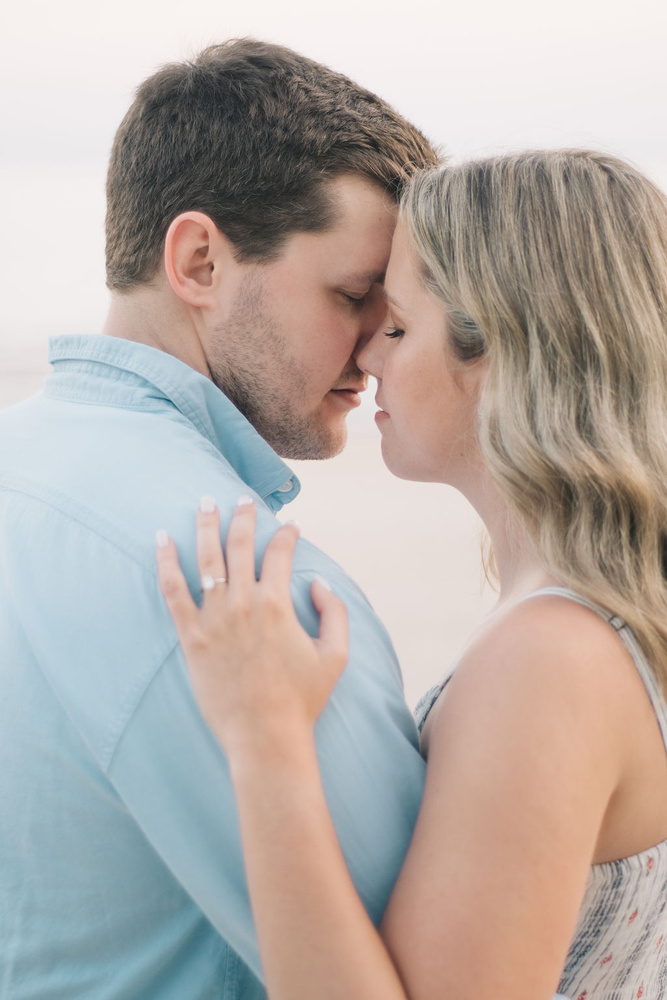 University Sweethearts Kick Off Engagement With Their Golden Hour Beach E-session!