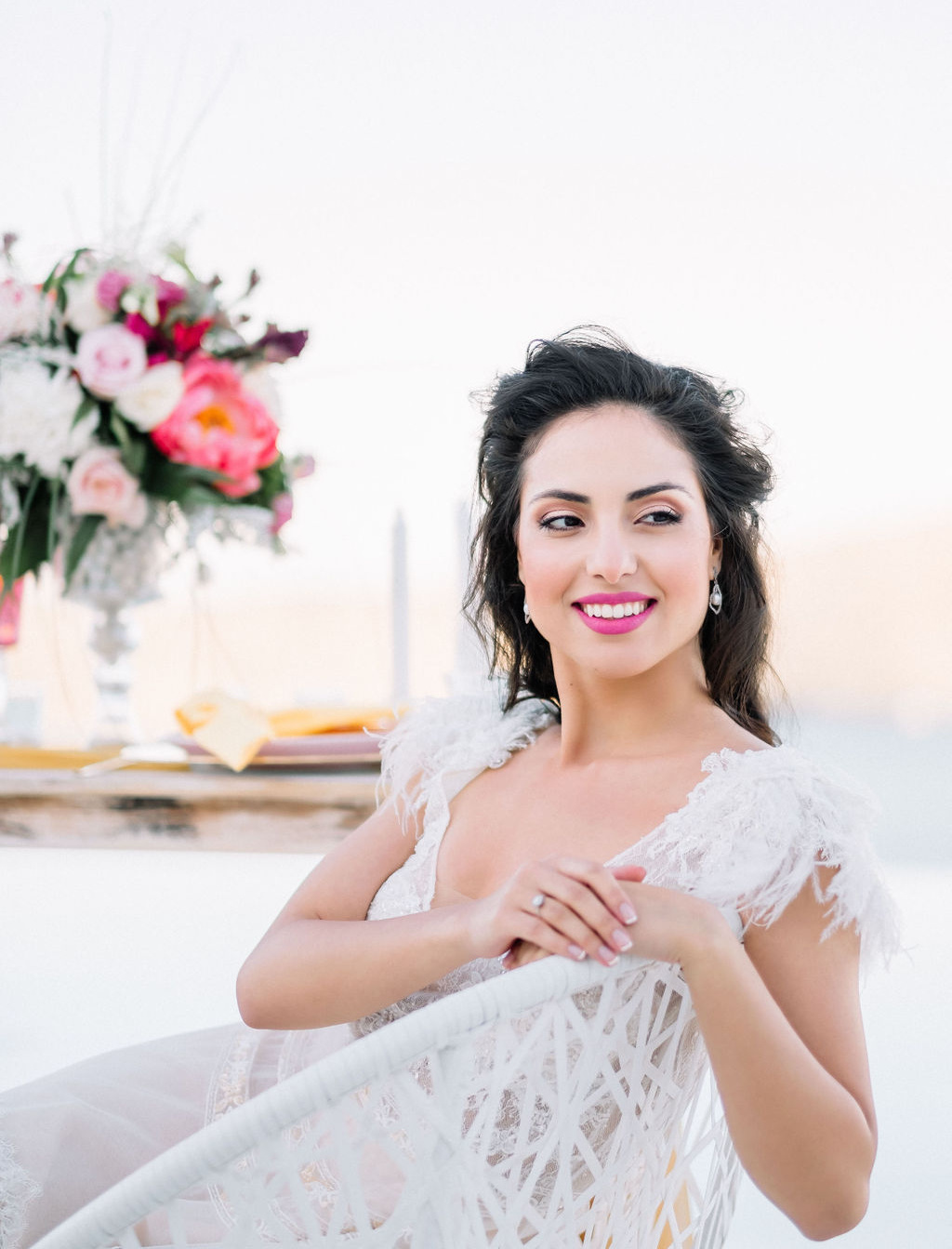 Ethereal Bridal Shoot In A White Villa In Crete