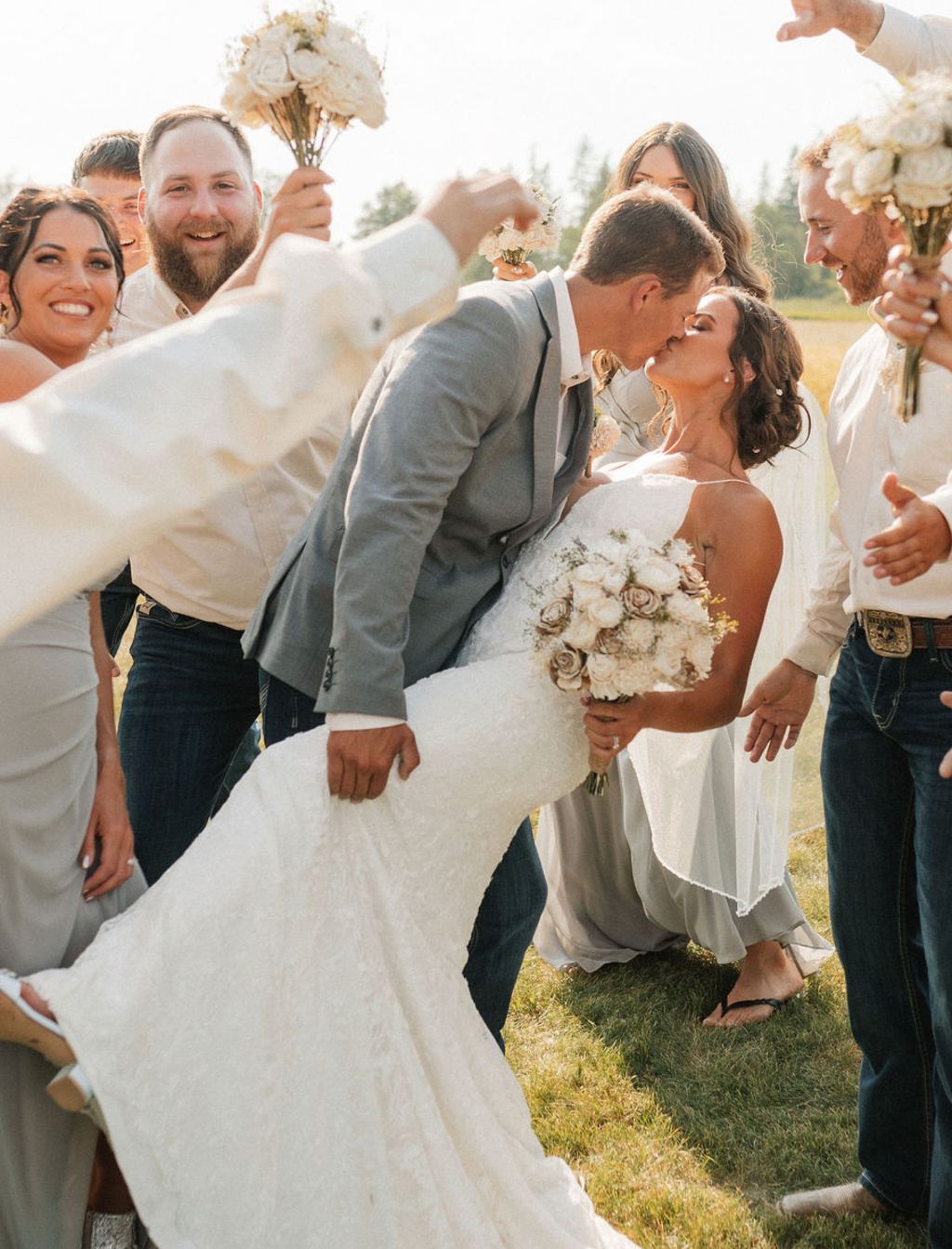 Addyson And Bransen's Barn Wedding In Kalispell, Montana