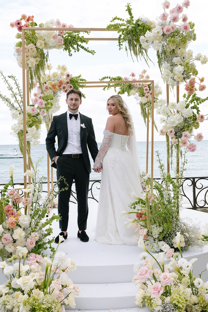 A Timeless White Wedding At Villa La Joya | Brittany & Anton