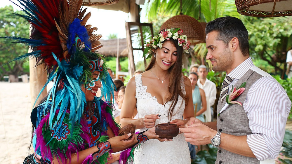 Beach Glam Wedding In Riviera Maya
