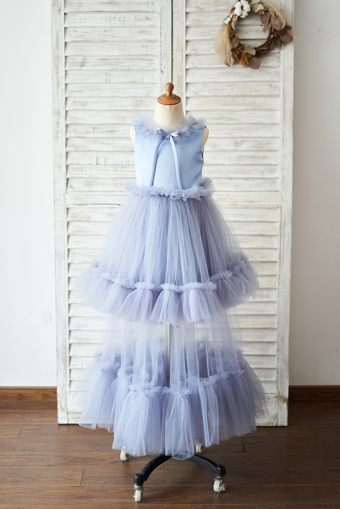 8 Blue Tulle Flower Girl Dresses For Every Style And Budget