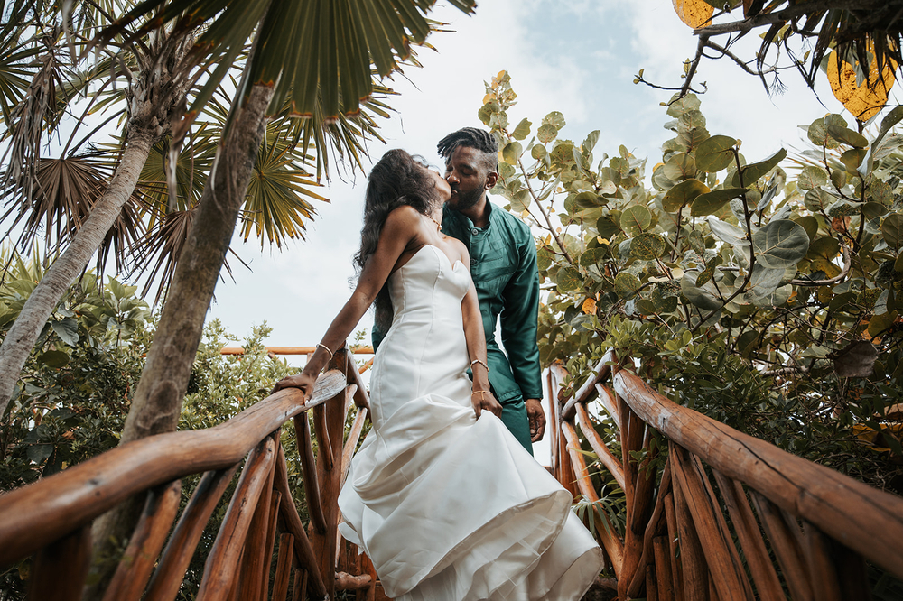 Okege And David’s Boho Tulum Wedding