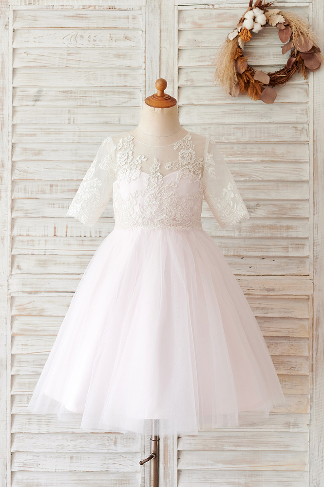 12 Super Cute Pink Flower Girl Dresses Under $100