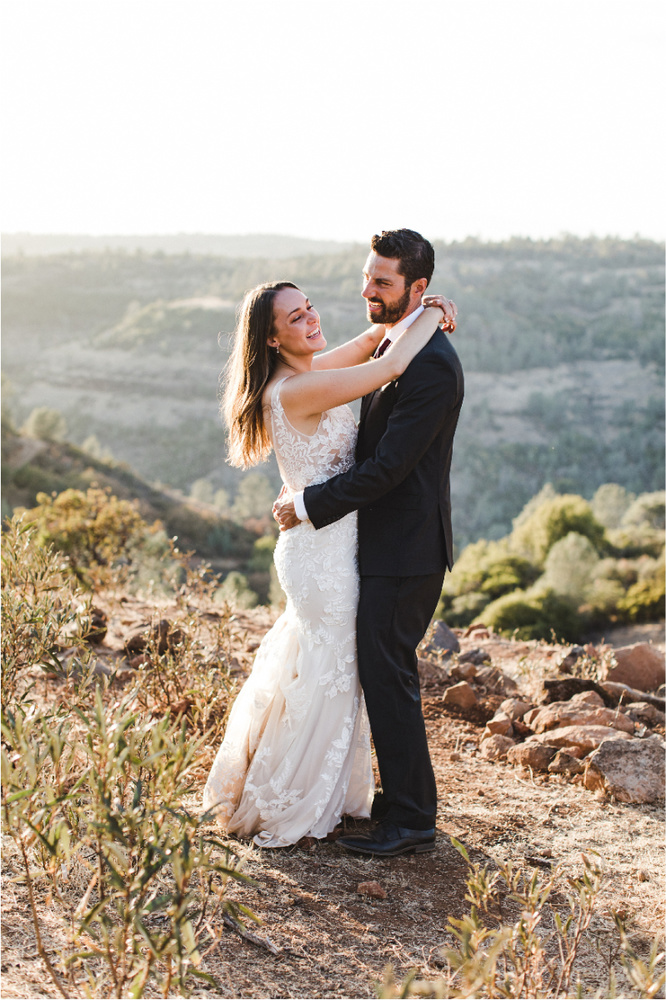 Intimate Wedding In The Canyon, In Northern California