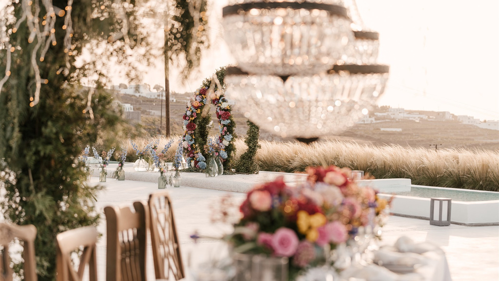 Bright, Bold, And Romantic Elopement In Santorini
