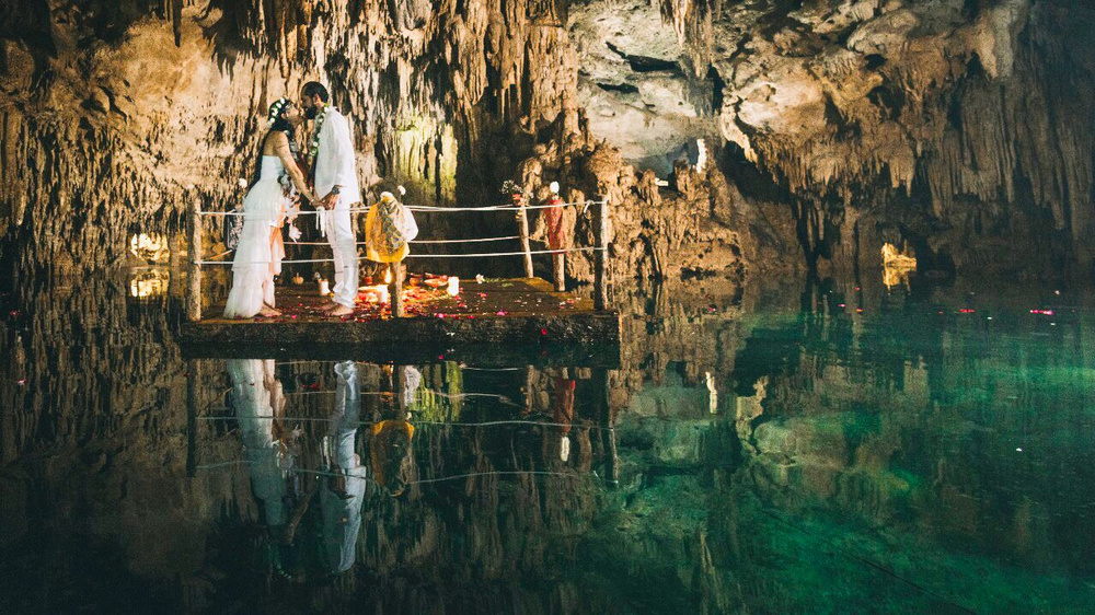 Traditional Mayan Wedding In A Cave Cenote Tulum