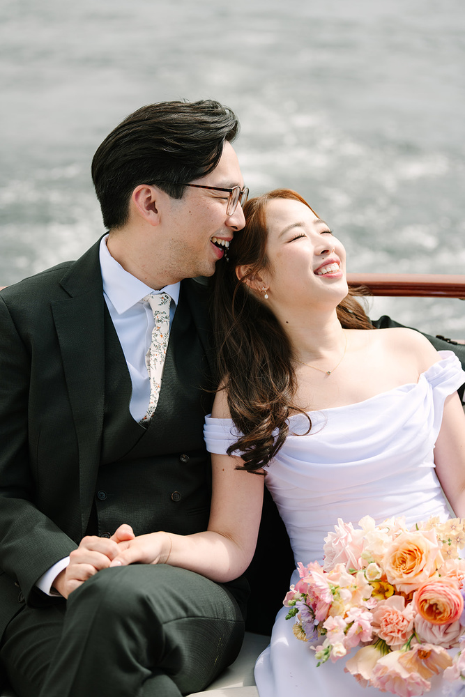 Soft Pastel Florals On Seattle's Waterfront