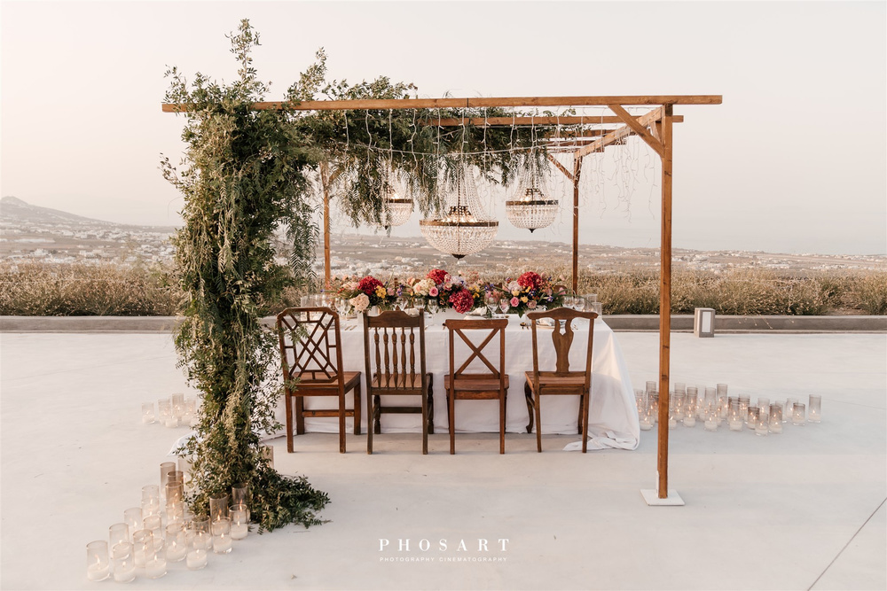 Bright, Bold, And Romantic Elopement In Santorini