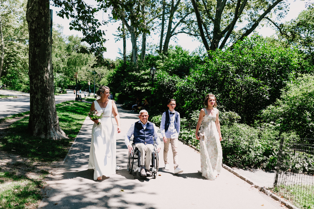Intimate Wedding Ceremony In Central Park.