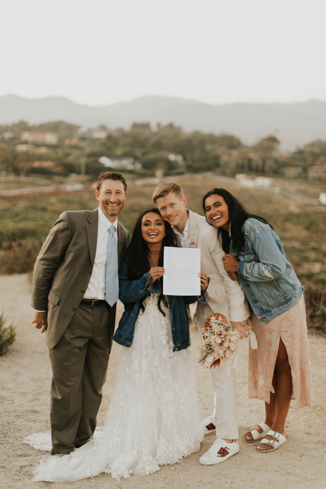 Kat + Jeremy, Golden Malibu Elopement At Point Dume