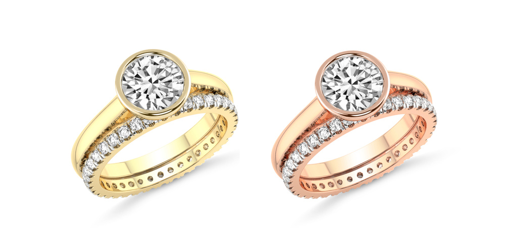 Bezel Diamond Engagement Rings